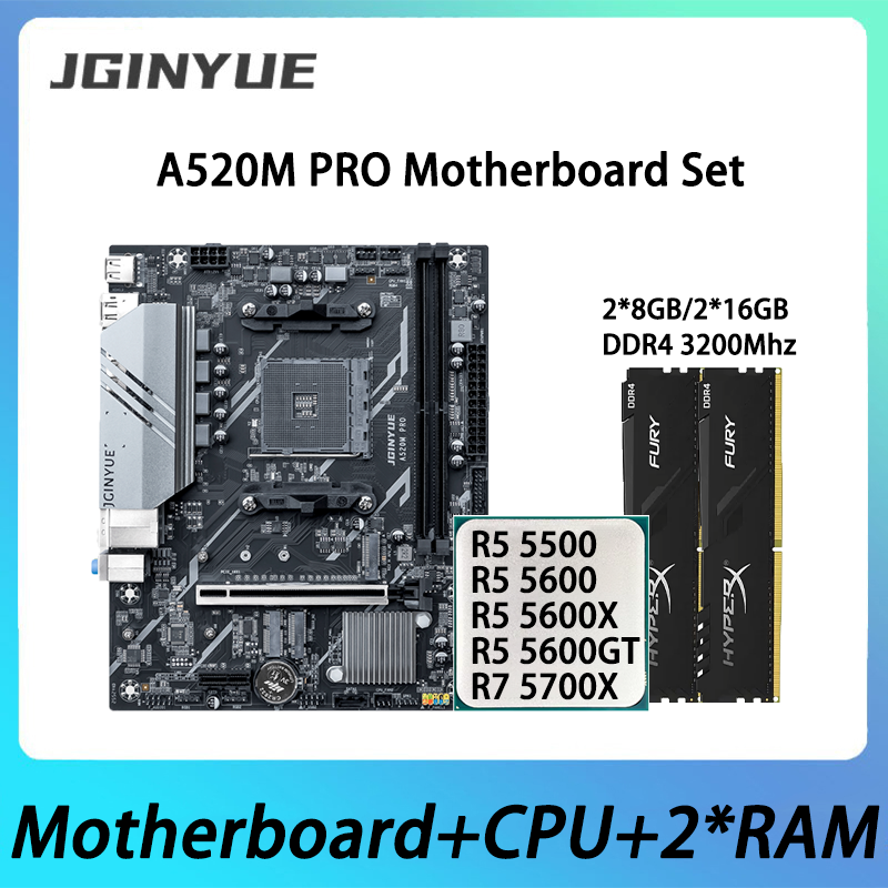 Pc Gaming Ryzen - JGINYUE A520M PRO 마더보드 키트(AMD Ryzen