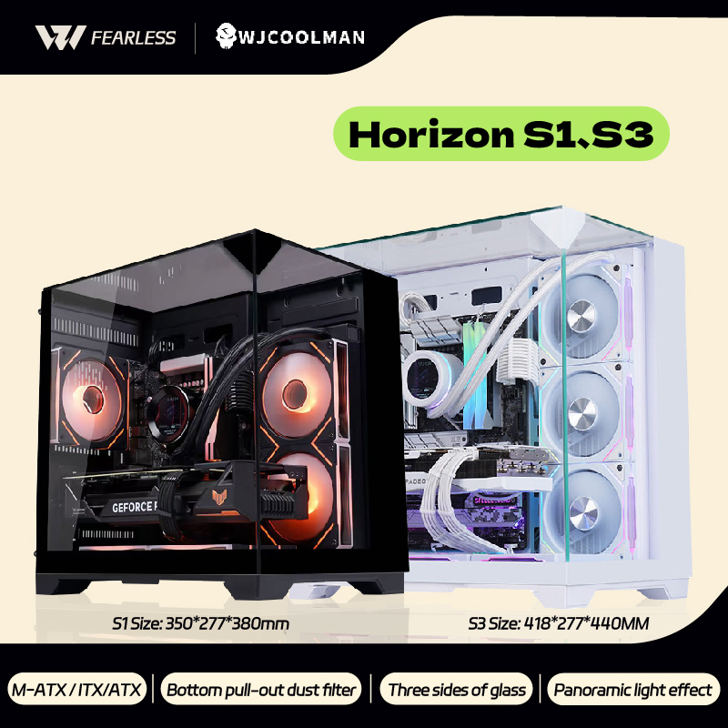 Pc Gaming Dell - WJCOOLMAN Horizon S1/S3 ATX/M-ATX PC 게이밍