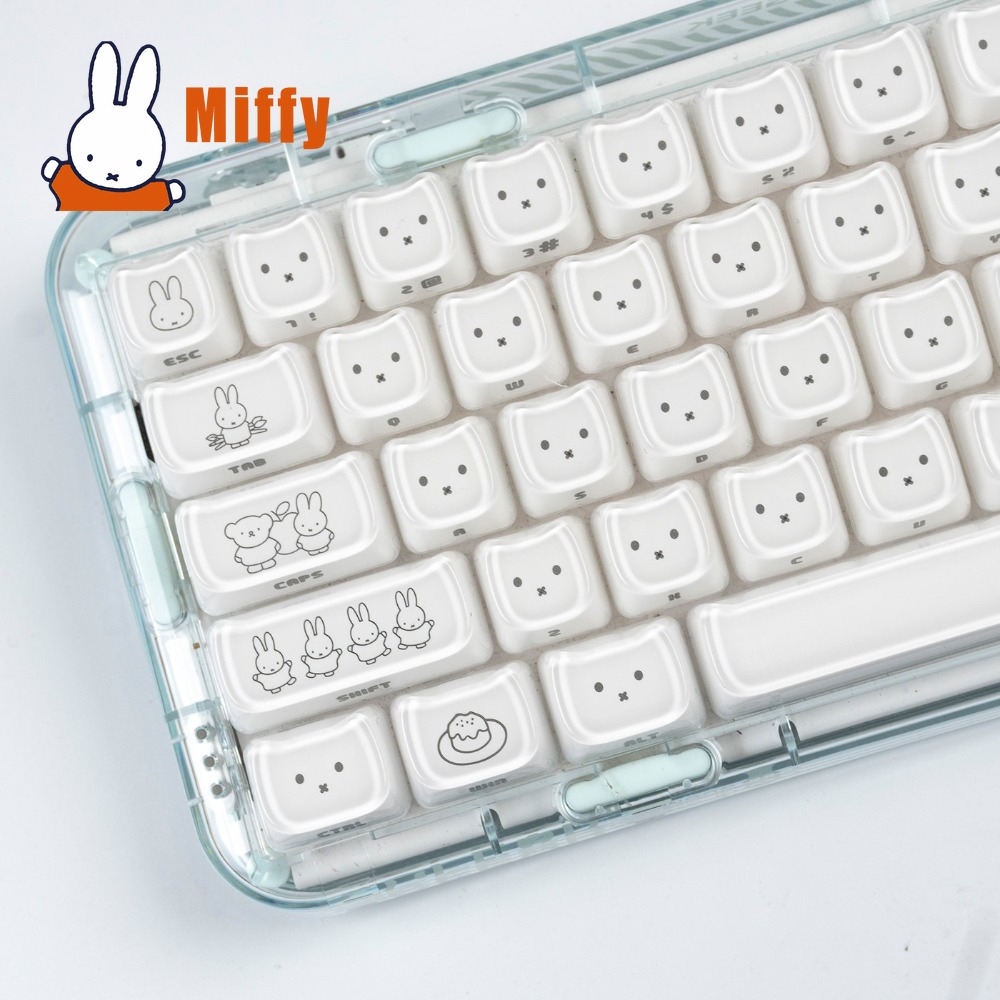 Kawaii Miffy Keycaps 귀여운 토끼 키  - Pc Gaming Essentials 리뷰 및 가격