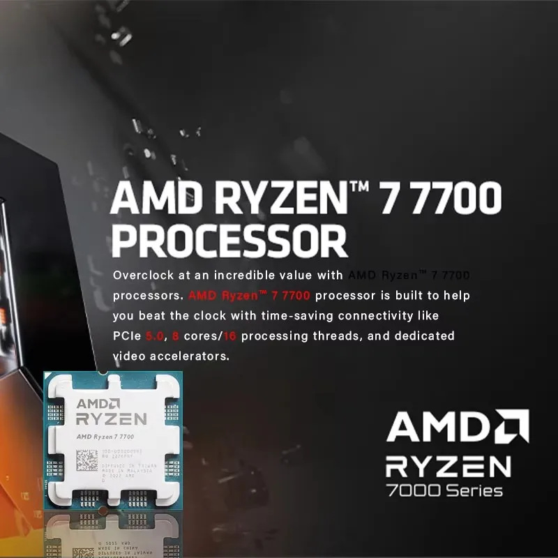 새로운 AMD Ryzen 7 7700 프로세서 3.8G - Pc Gaming Ryzen 리뷰 및 가격