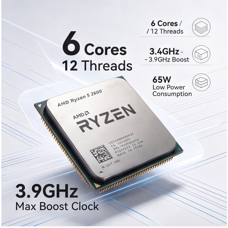 AMD 라이젠 5 2600 R5 2600 3.4GHz  - Pc Gaming Ryzen 리뷰 및 가격