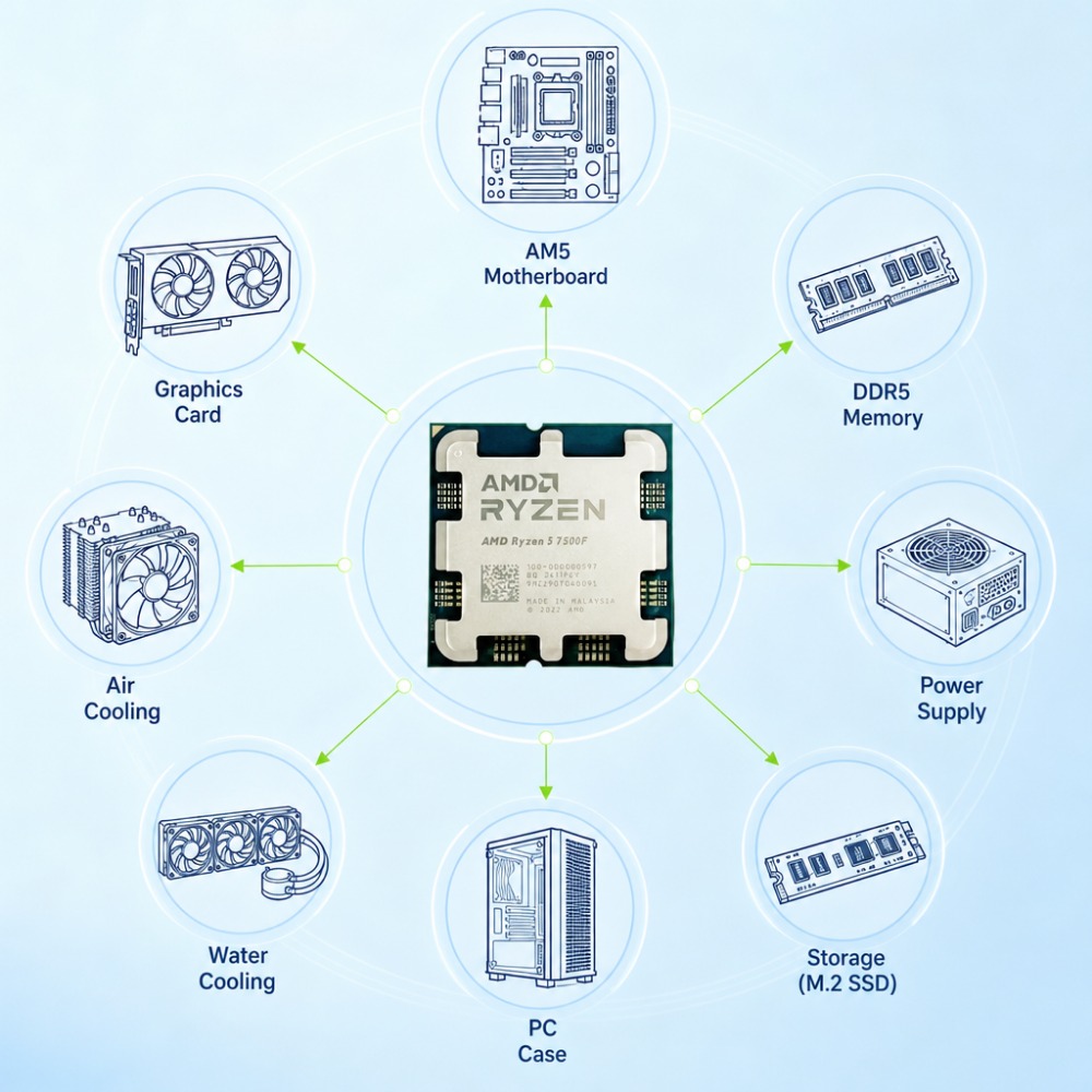 AMD R5 7500F 라이젠 5 7500F Zen4  - Amd Cpu Ryzen 5 리뷰 및 가격