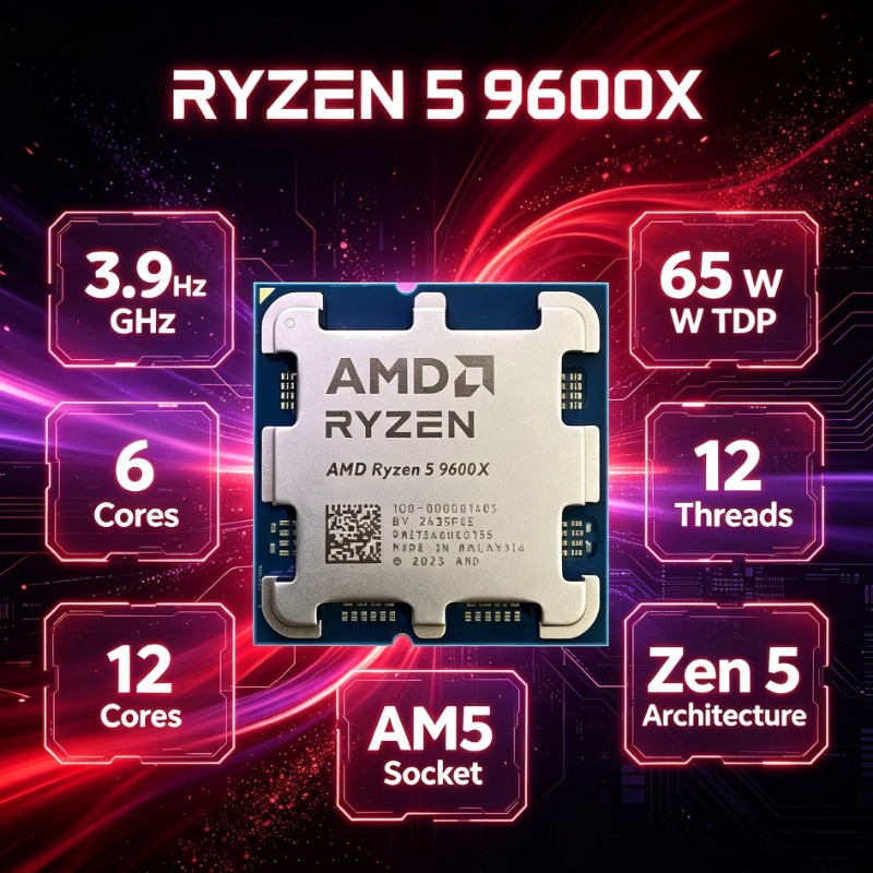 고성능 게이밍 프로세서 AMD Ryzen 5 9600X - Pc Gaming Ryzen 리뷰 및 가격