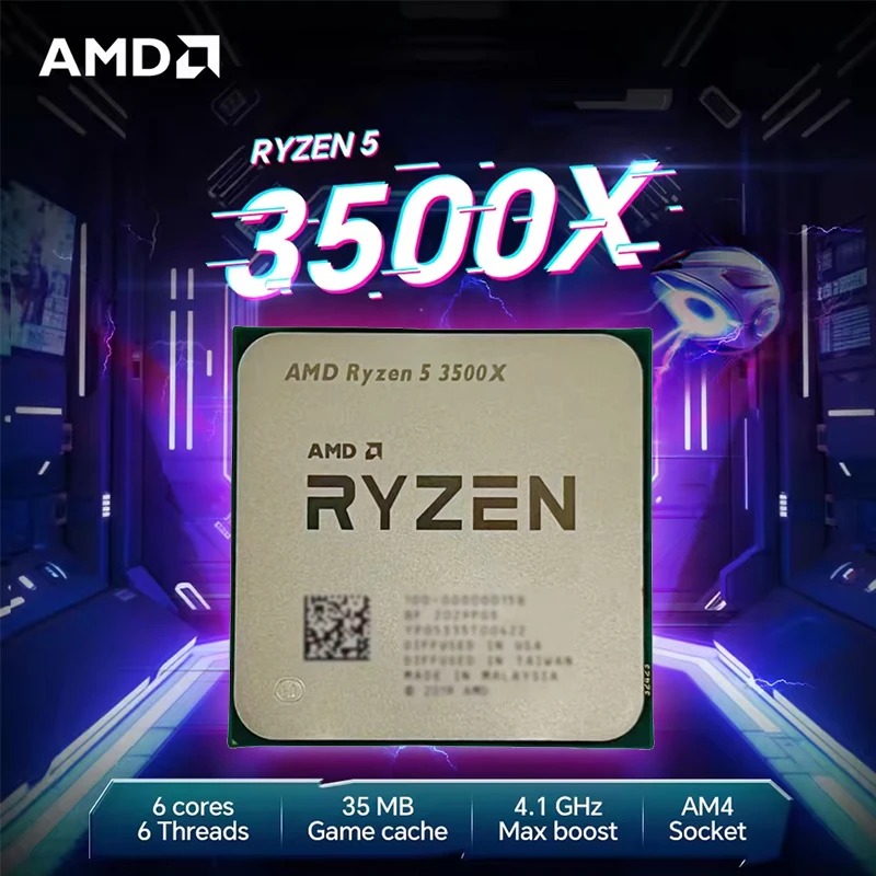 AMD 라이젠 5 3500X 데스크탑 CPU 6코어 4 - Pc Gaming Ryzen 리뷰 및 가격