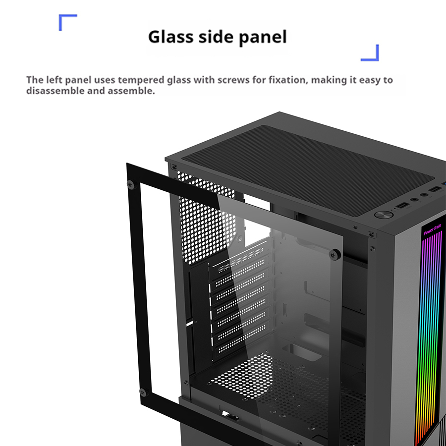 파워 트레인 ES500 M-ATX ATX RGB 라이트 - Pc Gaming Dell 리뷰 및 가격